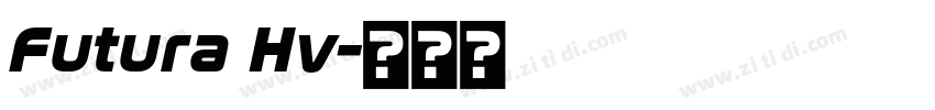 Futura Hv字体转换